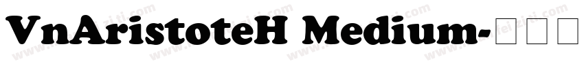 VnAristoteH Medium字体转换